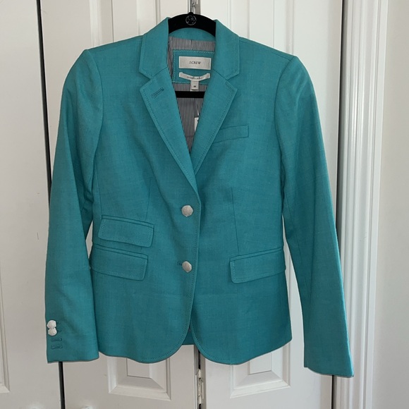 J. Crew Italian Wool Flannel Schoolboy Blazer 00 - Picture 2 of 11